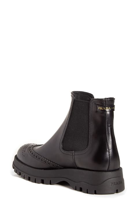 prada men's chelsea boot|prada lug sole chelsea boots.